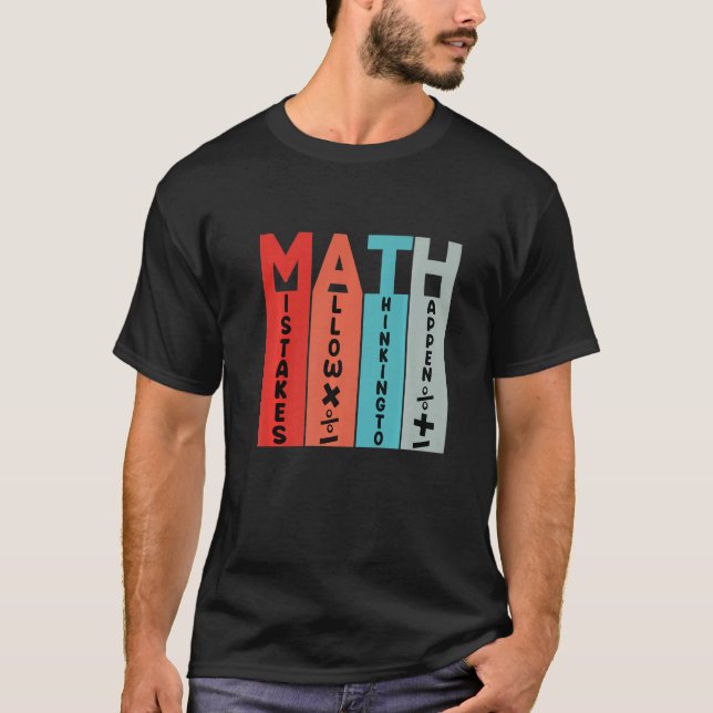 Math Students School Matching Science Math Teacher T-Shirt (Front)