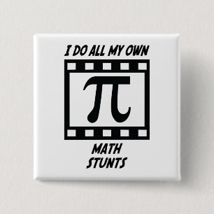 Math Stunts 2 Inch Square Button
