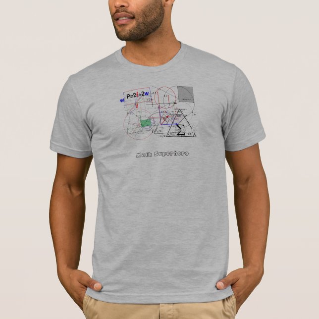 Math Superhero Custom Tee (Front)