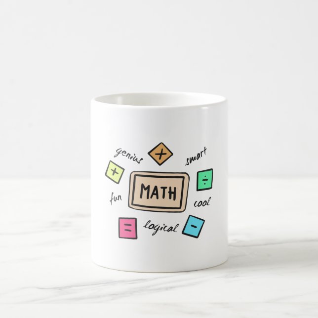 Math symbols for Students and Parents Coffee Mug (Center)