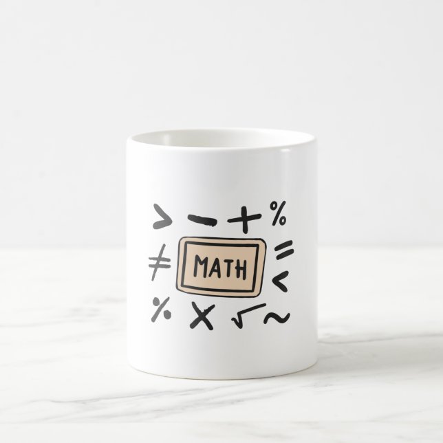 Math symbols for Students and Parents Coffee Mug (Center)