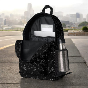 Math Symbols, Mathematical, Back to School Printed Backpack