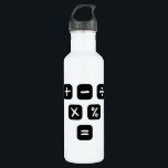 Math Symbols mathematical Signs 710 Ml Water Bottle<br><div class="desc">Cool and funny Math design featuring some basic maths symbols and mathematical signs. A perfect match for kids,  students and teachers as well as for parents.</div>