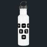 Math Symbols mathematical Signs 710 Ml Water Bottle<br><div class="desc">Cool and funny Math design featuring some basic maths symbols and mathematical signs. A perfect match for kids,  students and teachers as well as for parents.</div>