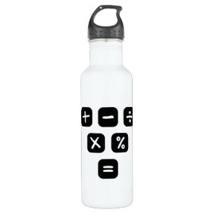 Math Symbols mathematical Signs 710 Ml Water Bottle