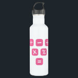 Math Symbols mathematical Signs Maths 710 Ml Water Bottle<br><div class="desc">Cool and funny Math design featuring some basic maths symbols and mathematical signs. A perfect match for kids,  students and teachers as well as for parents.</div>