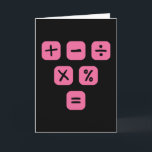 Math Symbols mathematical Signs Maths Card<br><div class="desc">Cool and funny Math design featuring some basic maths symbols and mathematical signs. A perfect match for kids,  students and teachers as well as for parents.</div>