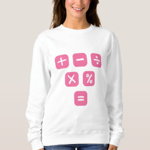 Math Symbols mathematical Signs Maths Sweatshirt