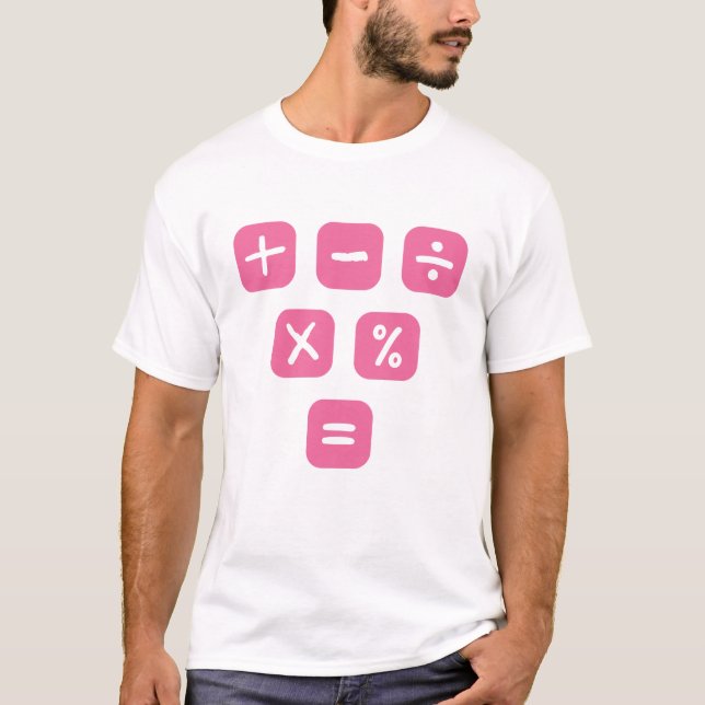 Math Symbols mathematical Signs Maths T-Shirt (Front)