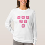 Math Symbols mathematical Signs Maths T-Shirt<br><div class="desc">Cool and funny Math design featuring some basic maths symbols and mathematical signs. A perfect match for kids,  students and teachers as well as for parents.</div>