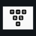 Math Symbols mathematical Signs Postcard<br><div class="desc">Cool and funny Math design featuring some basic maths symbols and mathematical signs. A perfect match for kids,  students and teachers as well as for parents.</div>