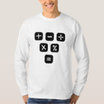 Math Symbols mathematical Signs T-Shirt<br><div class="desc">Cool and funny Math design featuring some basic maths symbols and mathematical signs. A perfect match for kids,  students and teachers as well as for parents.</div>