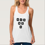 Math Symbols mathematical Signs Tank Top<br><div class="desc">Cool and funny Math design featuring some basic maths symbols and mathematical signs. A perfect match for kids,  students and teachers as well as for parents.</div>