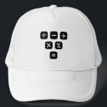 Math Symbols mathematical Signs Trucker Hat<br><div class="desc">Cool and funny Math design featuring some basic maths symbols and mathematical signs. A perfect match for kids,  students and teachers as well as for parents.</div>