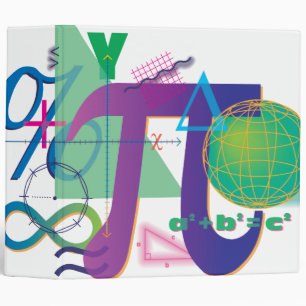 math symbols notebook binder