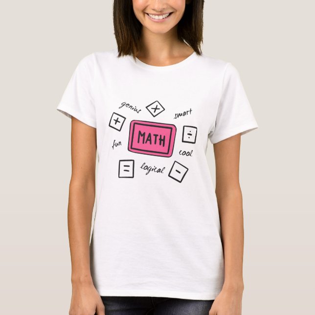 Math symbols Students and Parents T-Shirt (Front)