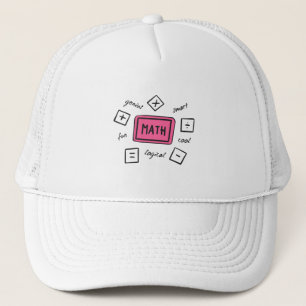 Math symbols Students and Parents Trucker Hat