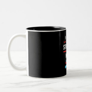 Math Teacher 5 Out Of 4 People Two-Tone Coffee Mug