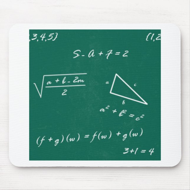 math teacher algebra geek mouse pad (Front)