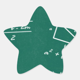 math teacher algebra geek star sticker