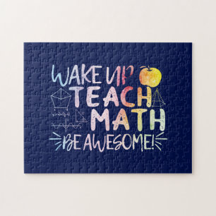 Math Teacher Appreciation - Be Awesome Jigsaw Puzzle