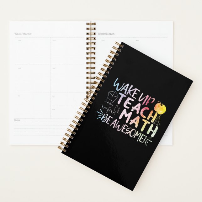 Math Teacher Appreciation - Be Awesome Planner (Display)
