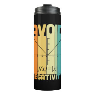 Math Teacher Avoid Negativity Thermal Tumbler