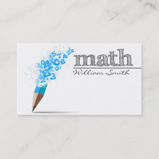 Math Tutor Business Cards & Profile Cards | Zazzle CA