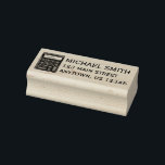 Math Teacher Calculator Mathematics School Address Rubber Stamp<br><div class="desc">Simply personalize with your name and address information! Rubber stamp features an original marker illustration of a math calculator.

This design is also available on other products. Don't see what you're looking for? Need help with customization? Contact Rebecca to have something designed just for you.</div>