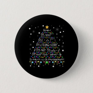 Math teacher Christmas Math T Shirt 2 Inch Round Button