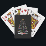 Math Teacher Christmas Tree Funny Christmas Math F Playing Cards<br><div class="desc">This is a great gift for your family,  friends during Hanukkah holiday. They will be happy to receive this gift from you during Hanukkah holiday.</div>