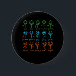 Math Teacher Dance Equation Mathematic Maths 2 Inch Round Button<br><div class="desc">This graphic idea is for math lovers. This funny graphic / quote clothing makes all math teachers happy.</div>