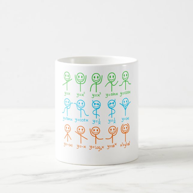 Math Teacher Dance Equation Mathematic Maths Coffee Mug (Center)