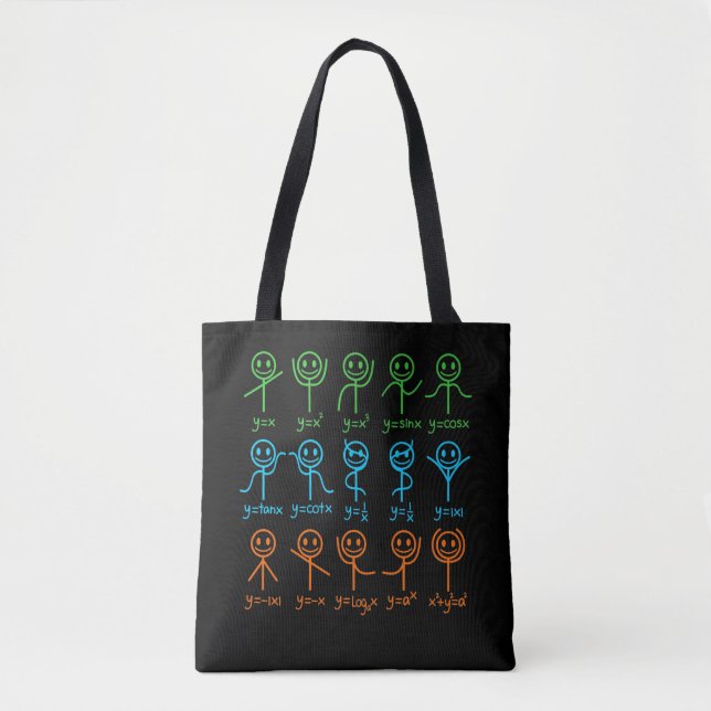 Math Teacher Dance Equation Mathematic Maths Tote Bag (Front)
