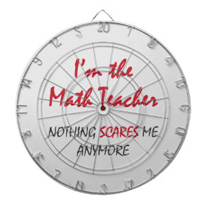 Math Teacher Dartboard