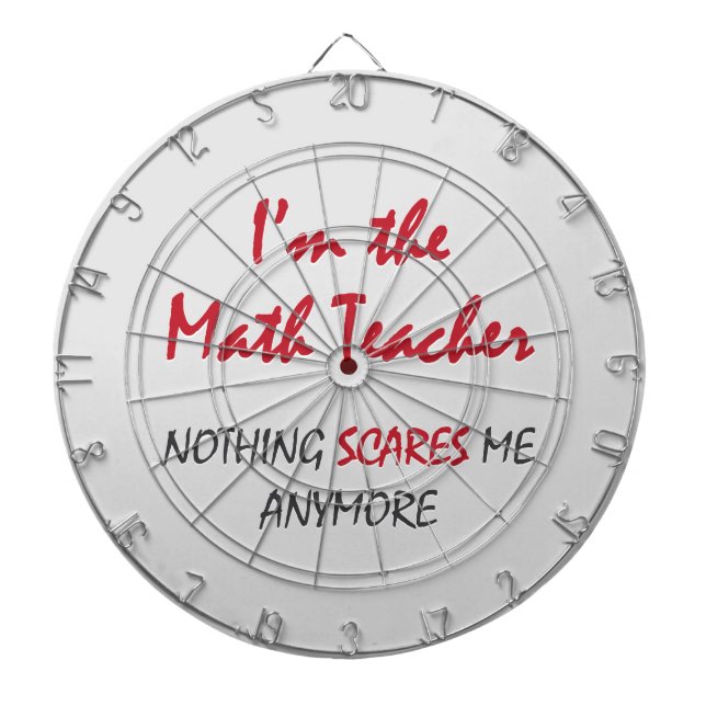 Math Teacher Dartboard (Front)