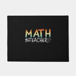 Math Teacher Doormat