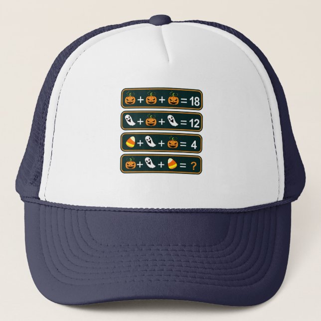 Math Teacher Equation Mathematics Maths Student Trucker Hat (Front)