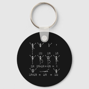 Math Teacher Equation Skeleton Math Students Hallo Keychain