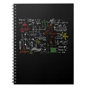 Math Teacher Formulas Cheat Sheet Cool Geek Nerd Notebook