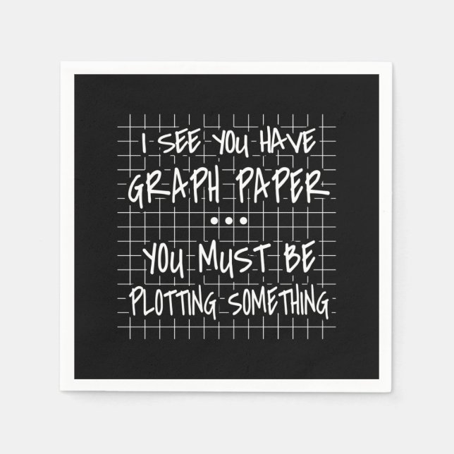 Math Teacher, Funny Back To School, I See you Napkin (Front)