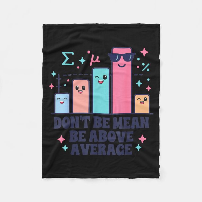 Math teacher geometry lover don't be mean be above fleece blanket (Front)