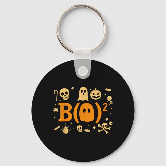 Math Teacher Ghos Keychain (Front)