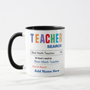 Math Teacher Gift Mug