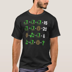 Math Teacher Humor Order Of Operations St Pattys D T-Shirt
