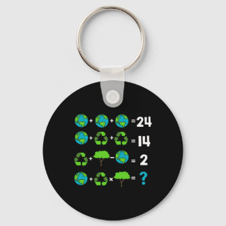 Math Teacher Humour Day Of Earth Order Of Operatio Keychain