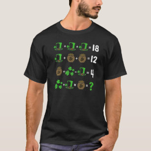 Math Teacher Humour Order Of Operations St Pattys T-Shirt