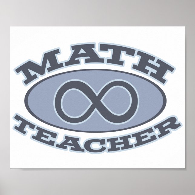 Math Teacher Infinity Poster (Front)