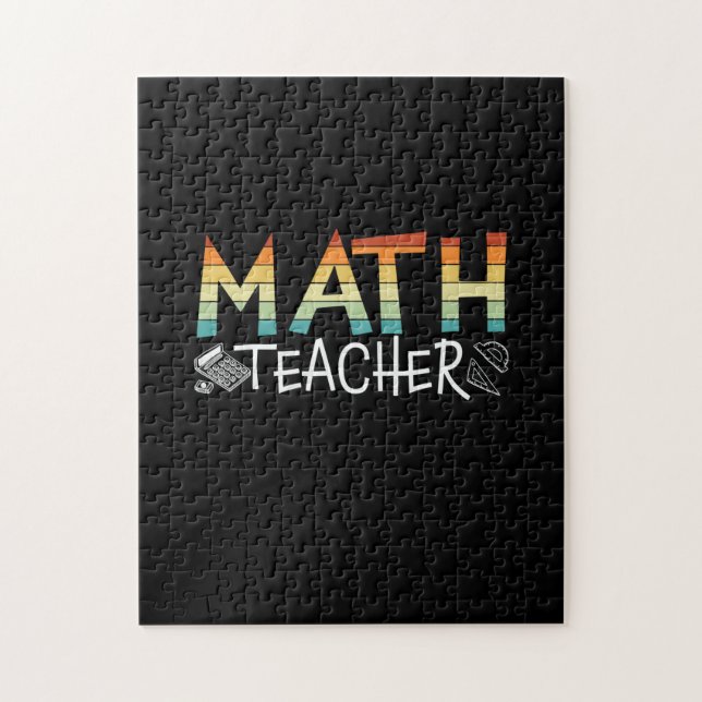 Math Teacher Jigsaw Puzzle (Vertical)