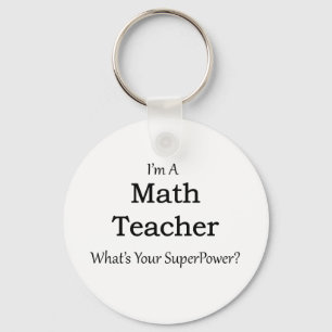 Math Teacher Keychain